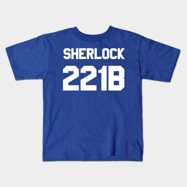 Sherlock 221B Football Jersey Kids T-Shirt by fandemonium